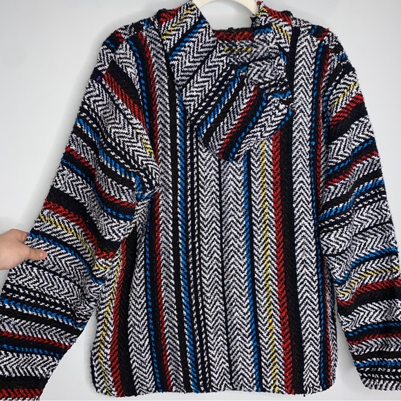 Grateful Dead Rasta Striped Drug Rug Hoodie - Picture 8 of 10